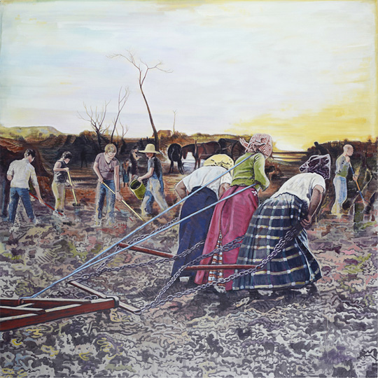 Greg Rook, Morning with plough, 2012