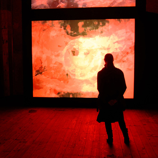 Mark Titchner 'ROSE' Dilston Grove 2014, photo Miyako Narita