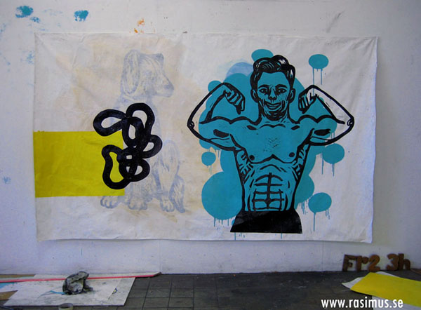 Self portrait with dog