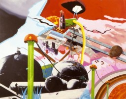 Vulkano Bordo. 2004 oil on canvas over panel Vulkano Bordo. 2004 oil on canvas over panel