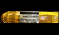 'Zug nach Warschauer Strasse' - split-screen video