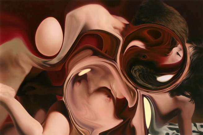 Couple, oil on canvas 100x150cm,2010.<br class=