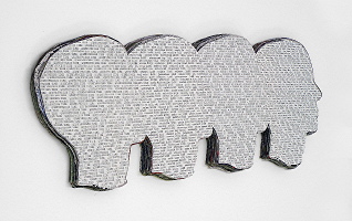 Keeping Track of It All, mixed media, 2009