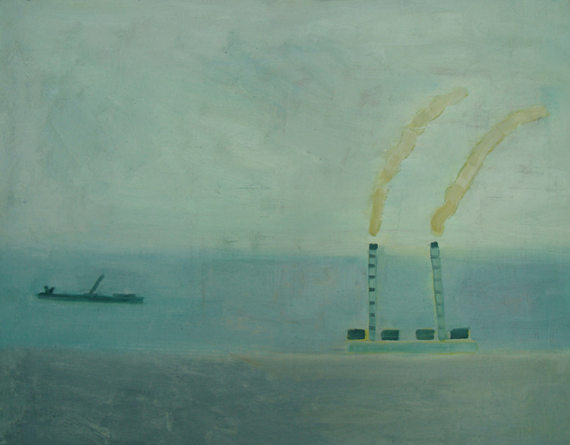 Campiglia Marittima III, 2010<br/>oil on linen<br/>14 x 18 in / 35.5 x 45.7 cm<br/>