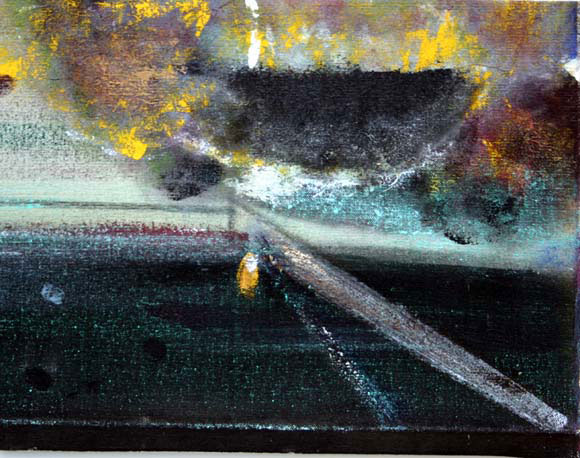 Merlin James, Are, 2006-2003<br/>Acrylic on Canvas, 32 x 42 cm <br/>Image � Merlin James. Courtesy Filles du Calvaire<br/>