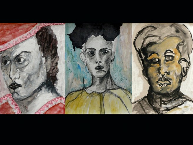 SERIES Des-figuration<br/> 25,3 X 34,8 Cm<br/>CHARCOAL, ACRYLIC AND WATERCOLOR ON CARDBOARD<br/>