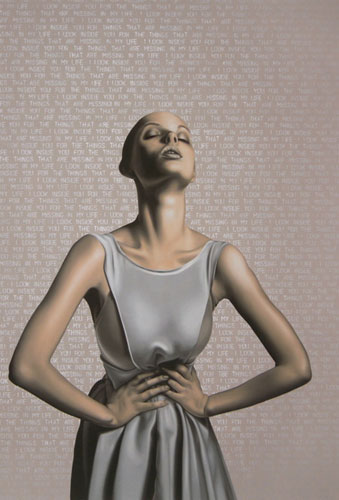 Sandra Ackermann, I look inside you<br/>Oil on canvas / 2010 / 220 x 150 cm<br/>Image � Sandra Ackermann, courtesy Galerie Voss, D�sseldorf <br/>