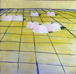 Space, gouache on paper, 10cm x 27cm