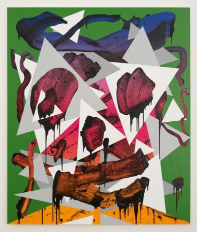 Luke Rudolf, Portrait No. 18, 2010<br/>Acrylic and oil on canvas 190 x 160 cm<br/>