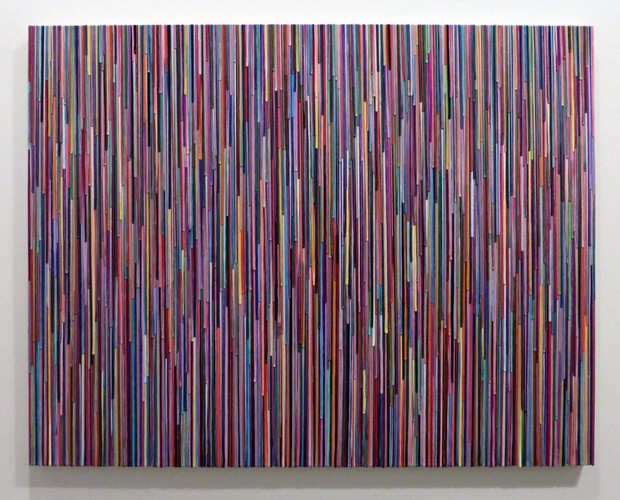 Omar Chacon, Ensayo M Coconuco<br/>Acrylic on canvas<br/>42 x 54 inches (107 x 137 cm)<br/>