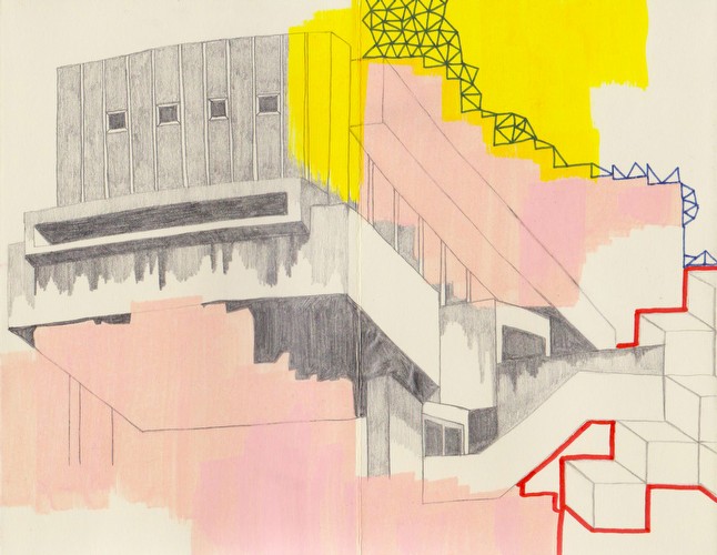 Imagery Imaginary, volume 6 (detail)<br/>Mixed media concertina book<br/>2015<br/>