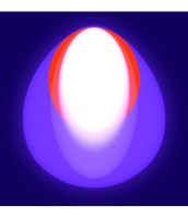 small violet elipse, digital print, 2003